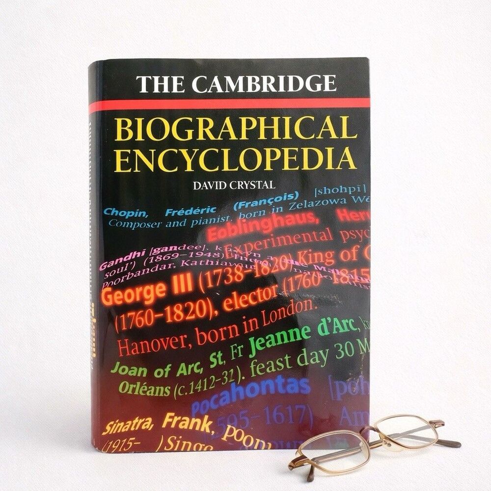 The Cambridge Biographical Encyclopedia by David Crystal 1995 HC/DJ Reference